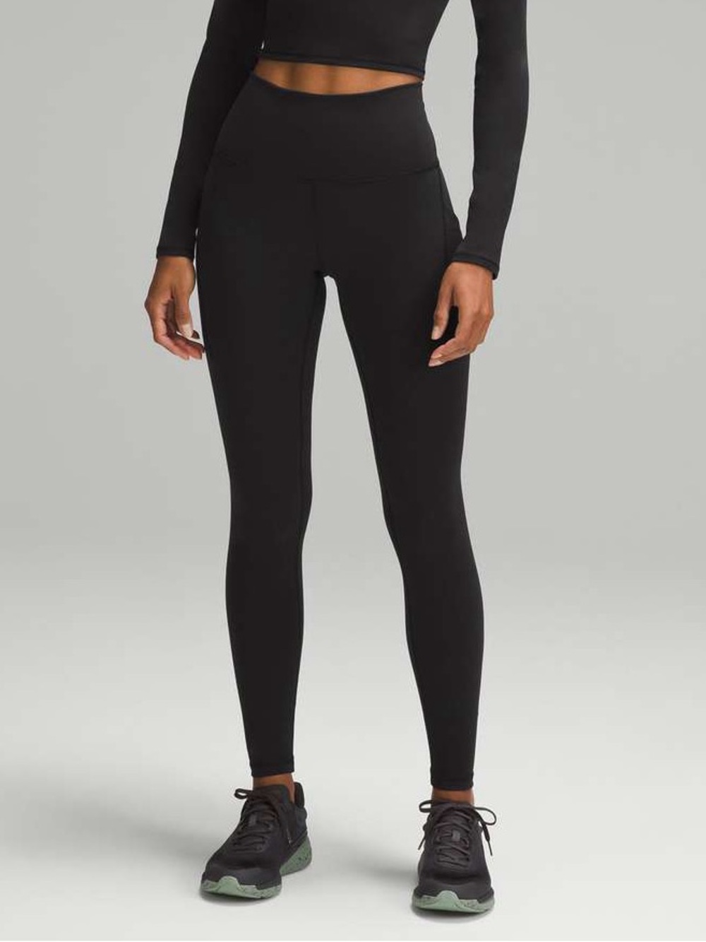 Lululemon Wunder Train High-Rise Tight with Pockets 28" Black Size 8